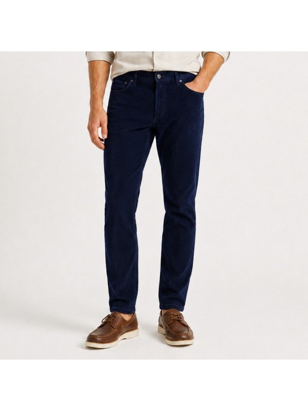 J Crew Mens Slim Fit Flex Corduroy Pant W36 L32 Navy Blue Stretch 5 Pocket J7334